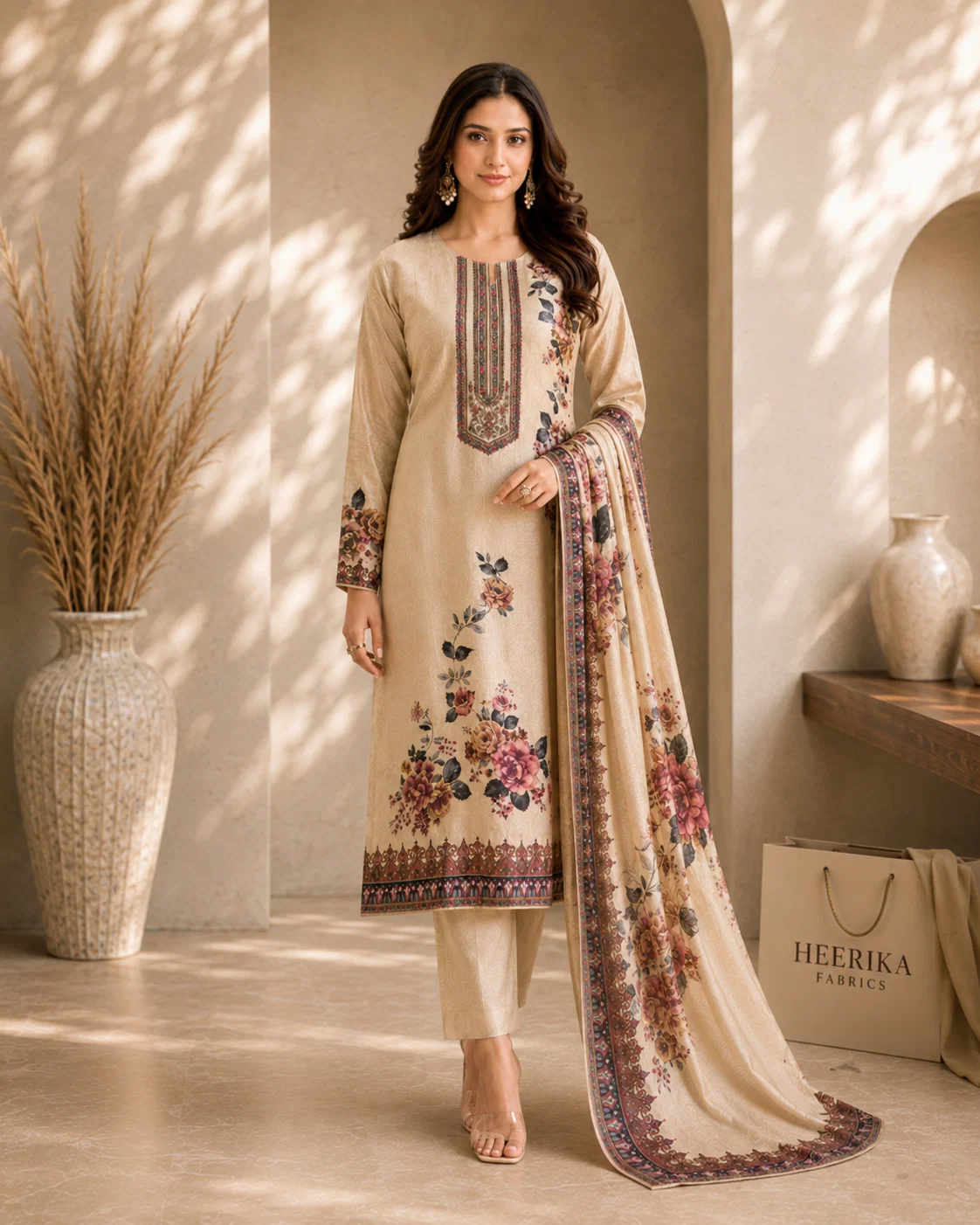 gulnaar-beige-floral-silk-unstitched-suit